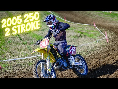 SUZUKI RM 250 2 STROKE!! - Hampton Mx Track (RAW GOPRO)