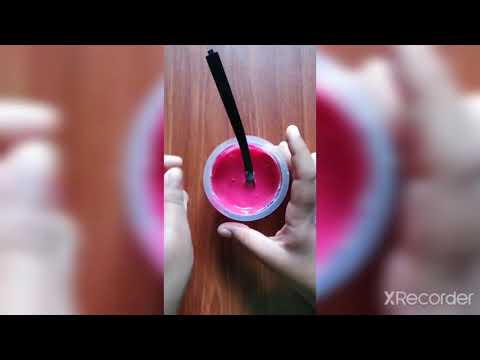 testing fluffy slime recipe  with flour !! in sinhala !! #with dinushi#