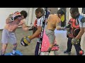 MARCOS MAIDANA BODY SHOT BARRAGE - GOING ALL OUT ON THE BODY SHIELD DURING COMEBACK TRAINING
