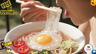 🎥 ASMR Ultra-Realista com IA: Ramen de Vidro Picante 🔥🍜| Cozinha e Degustação Satisfatória Relaxante