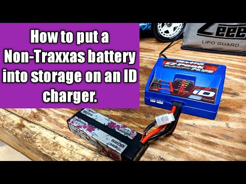How to put a battery into storage mode on a Traxxas ID charger.