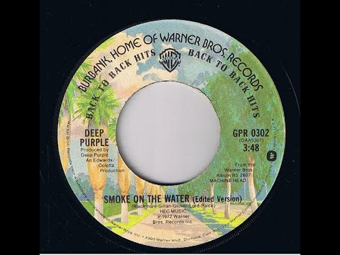 SMOKE ON THE WATER (EDITED VERSION)(DEEP PURPLE) 7" VINYL 1972
