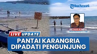 Berlibur dan Terapi Stroke Hingga Penyakit Gatal-gatal , Warga Manado Padati Pantai Karangria