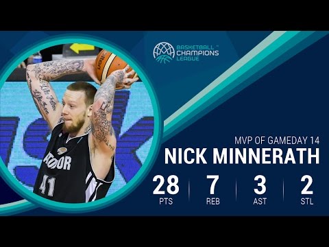 Nick Minnerath's top performance (28 Pts / 7 Reb) makes him MVP of the Week 14!
