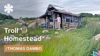 Got evicted. Then he turned abandoned homestead into troll wonderland 🧌 #ThomasDambo #troll #art gameplay video by alucas, 41:41 duration