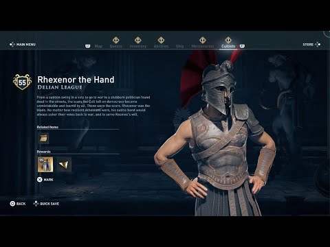 Assassin’s Creed Odyssey Cult of Kosmos – Rhexenor the Hand (Delian League) | AC Cult Hunt