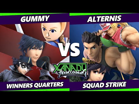 Xanadu Homecoming Squad Strike Winners Quarters - GUMMY Vs. Alternis - Smash Ultimate - SSBU