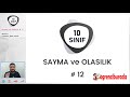 10. Sınıf  Matematik Dersi  Sayma ve Olasılık 10.sınıf Sayma ve Olasılık dersimizde yeni başlığımız olasılık. Olasılık temel kavramlar, tanımları yaptık. Örnek uzay olay deney ... konu anlatım videosunu izle