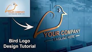 logo design tutorial | Bird Logo Design | Adobe Illustrator Tutorial