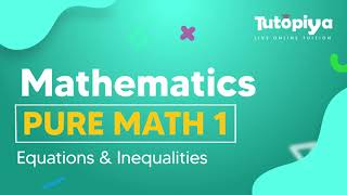 Equations and inequalities