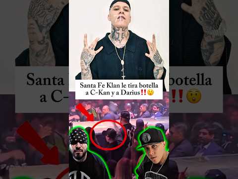 Santa Fe Klan le tira botella a Darius y C-Kan‼️😲 #santafeklan #ckan #darius #mexico #boxeo #fy