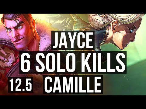 JAYCE vs CAMILLE (TOP) (DEFEAT) | 6 solo kills, 1.3M mastery | EUW Master | 12.5