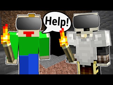 Stuck In The DEEPEST CAVE In Minecraft VR!