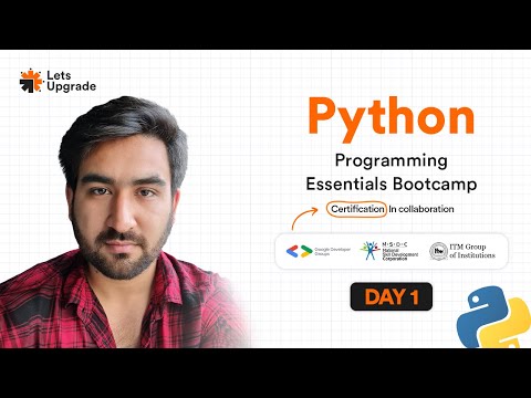 Day 1 Introduction To Python Python Programming Essential Bootcamp 3 Days
