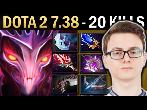 Spectre Gameplay Miracle with 20 Kills and Blade - Dota 2 7.38