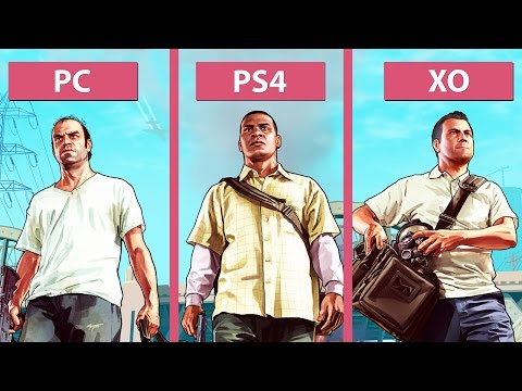 Grand Theft Auto 5 / GTA 5 – PC vs. PS4 vs. Xbox One Graphics Comparison [60fps][FullHD|1080p]