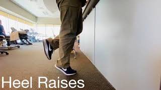 Calf Strengthening Heel Raise Demonstration
