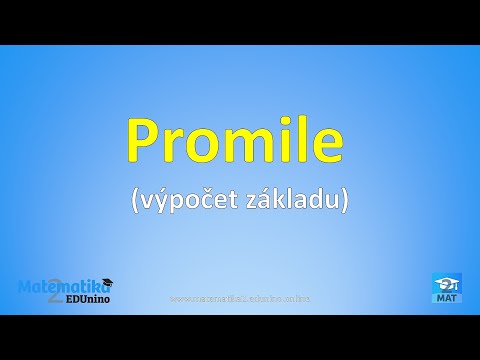 Promile - výpočet základu