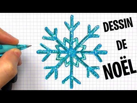 COMMENT DESSINER FACILEMENT UN FLOCON DE NEIGE