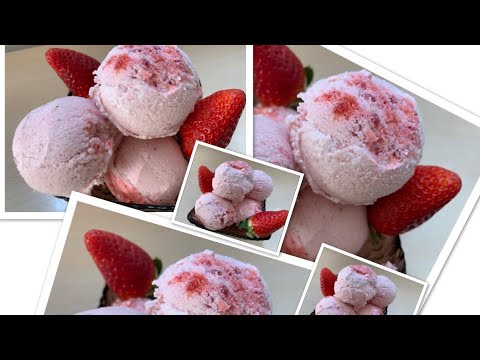 Strawberry🍓Ice Cream🍨-How to make Strawberry 🍓Ice Cream at home 🏠(Cooking with Sobia)