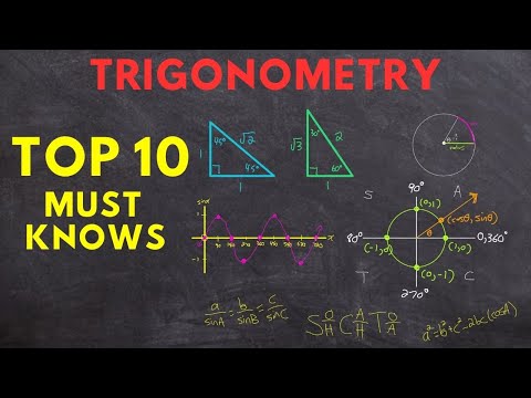 All of TRIGONOMETRY in 36 minutes! (top 10 must knows)