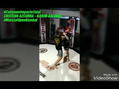 #ColiseumImpactoTotal CRISTIAN AZCURRA - KARIM SALINAS #MarcialOpenKombat #BlacksBelts #CombaTV