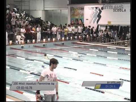 Serie 4 dei 200 Misti  Assoluti Femmine Agonisti - 16 Memorial Chiara Giavi