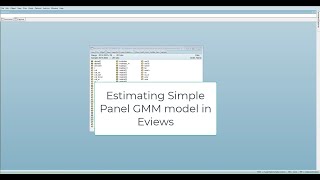 Estimating Simple Panel GMM Model