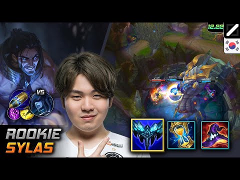 Rookie Mid Sylas Build Everfrost First Strike - Rookie Sylas Match Highlight - LOL KR 12.22