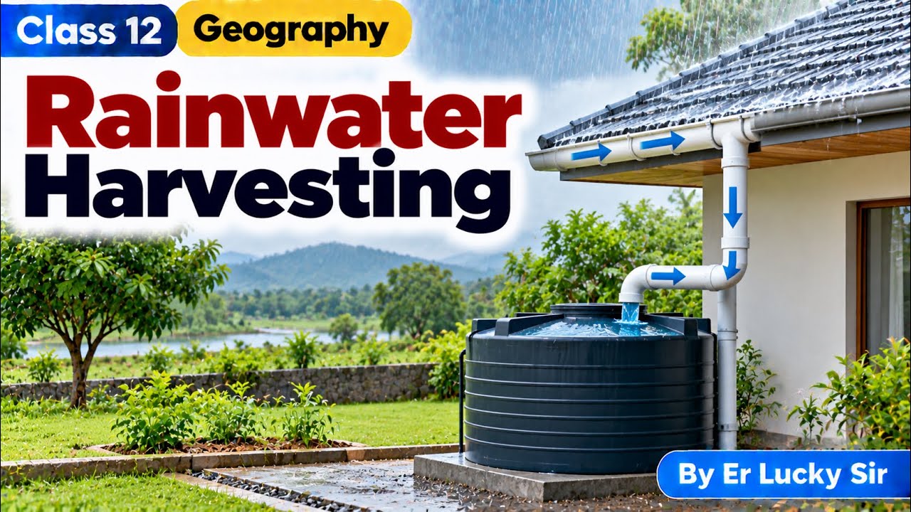 Rainwater Harvesting | Benefits if Rainwater Harvesting  - Water Resources Class 12 Geography
