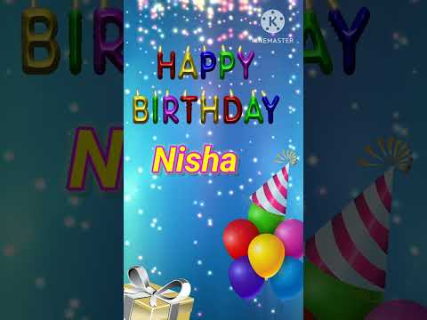 Happy birthday 🎂 Nisha |Colourful theme 🥳 Celebrate 🎉 your special day #birthday#status #wishes