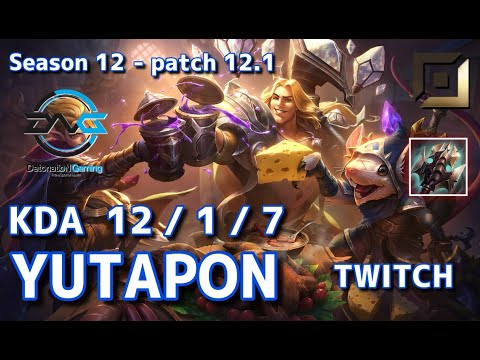 【JPサーバー/D2】DFM Yutapon トゥイッチ(Twitch) VS ジンクス(Jinx) BOT - Patch12.1 JP Ranked【LoL】