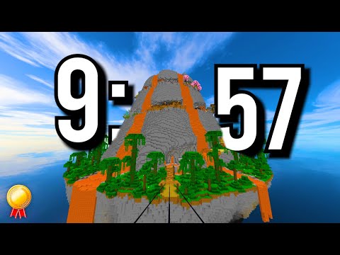 Parkour Volcano Speedrun in 9:57 (World Record)