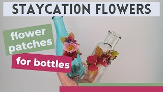 Flower patches for bottles