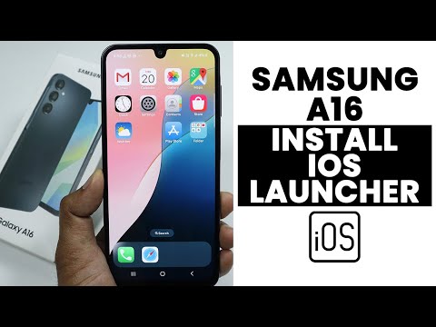 Install iOS Launcher In Samsung A16 - Setup iOS Launcher