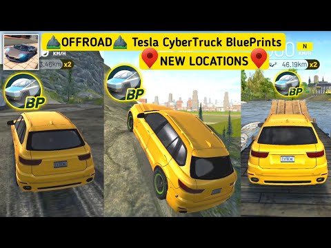 Extreme Car Driving Simulator OFFROAD Tesla CyberTruck BluePrints New Locations 2021 - Version 6.0.1