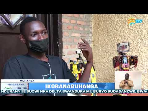 Ikoranabuhanga: I Muhanga, umusore wiga mu mwaka wa 3 w'ayisumbuye yakoze Irobo (Robbot)