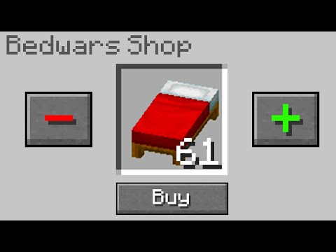 Minecraft Bedwars but I can buy any item in the game...