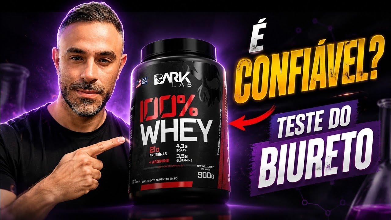 Miniatura da avaliação em vídeo de Whey Protein Concentrado 1kg Chocolate Dark Lab