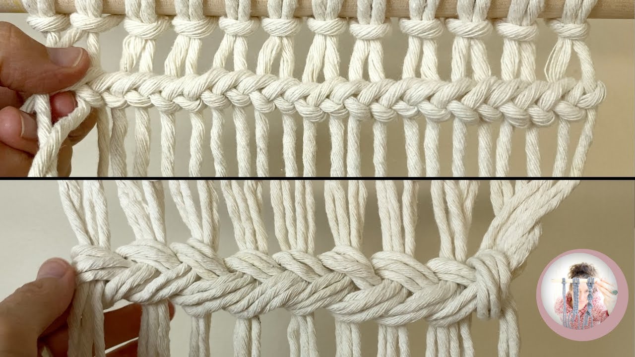 Horizontal Braid 2 Ways | Macrame Tutorial