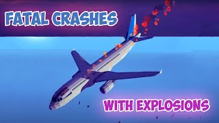 Realistic Airplane Crashes in Besiege | Pilots Fell Asleep | Plane Smash