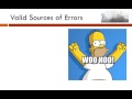 Skill Builder 3 Error Analysis