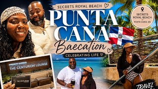 From the Centurion Lounge to Secrets Royal Beach 🌴✈️ | Punta Cana Baecation Vlog
