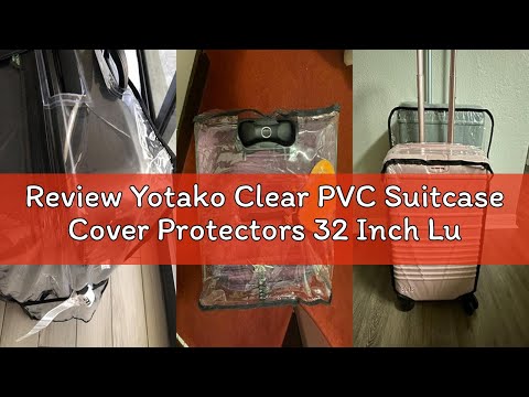 Yotako Clear PVC Suitcase Cover Tough Protector, 28 Inch Luggage Covers for Wheeled Suitcase 28" video review thumbnail