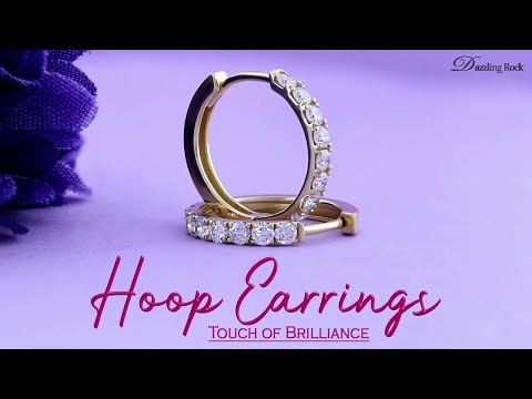 Diamond Huggie Hoop Earrings
