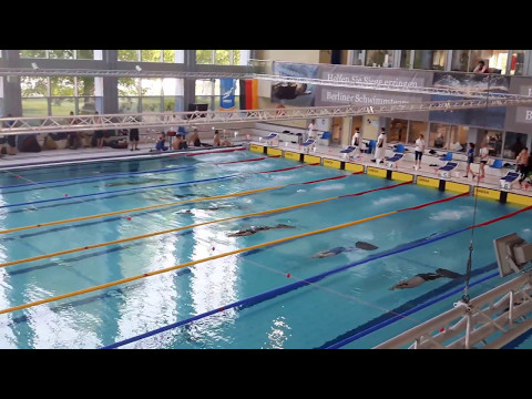 100m SF Men - World Record by Max Poschart at Finswimming German Championship 2017