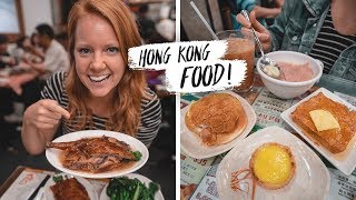 Trying HONG KONG FOOD! - Unique Breakfast Foods & Michelin Star Dinner 🍽