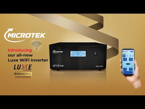 Microtek Luxe Wifi Inverter | Wifi Connectivity | All battery compatible | Variable Charging Options