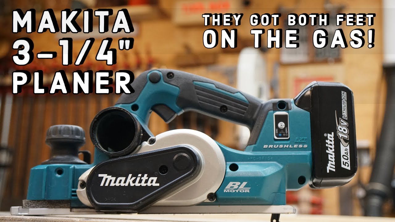 Watch video MAKITA 18 Volt 3-1/4 Brushless Planer XPK02Z Now MAKITA 18 Volt 3-1/4 Brushless Planer XPK02Z