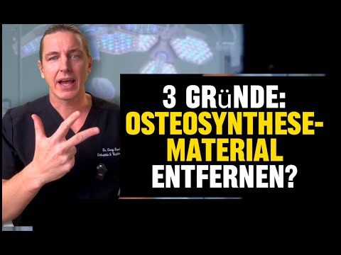 Removing osteosynthesis material: When and why it is necessary